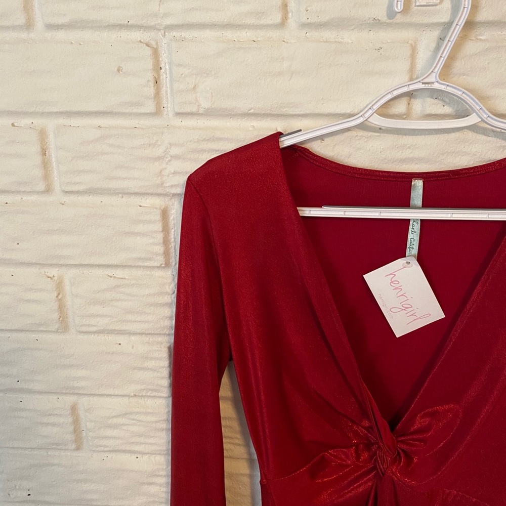 Red Sheen Dress